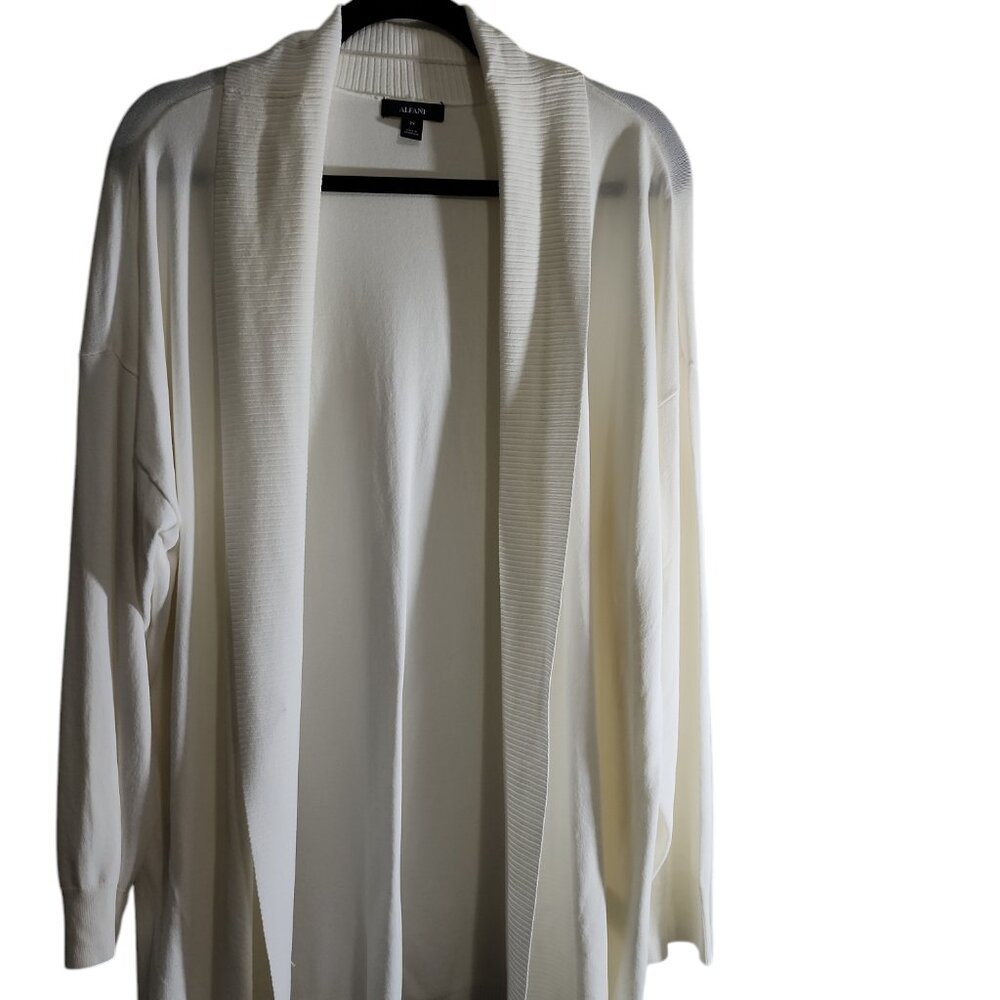 Women’s Alfani PLUS 2X Core Cardi, Calla Lily (Off White)